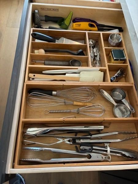 Kitchen drawers — every utensil with a home