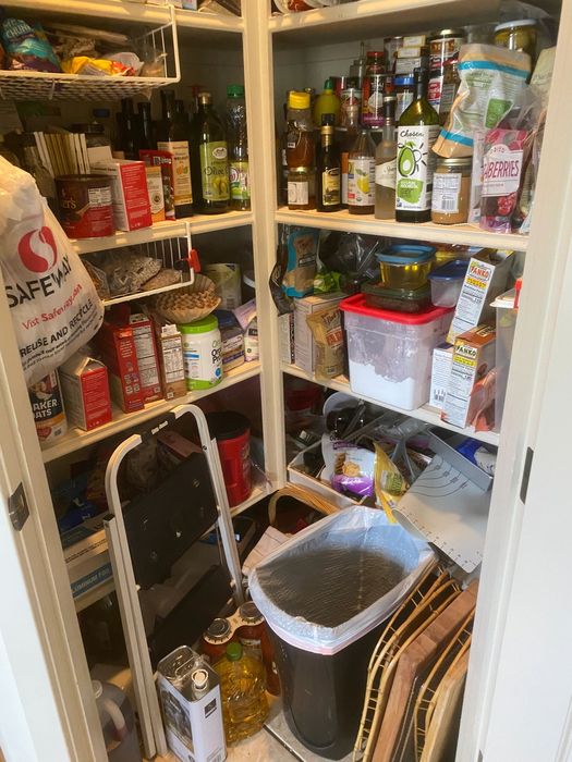 Corner pantry — before