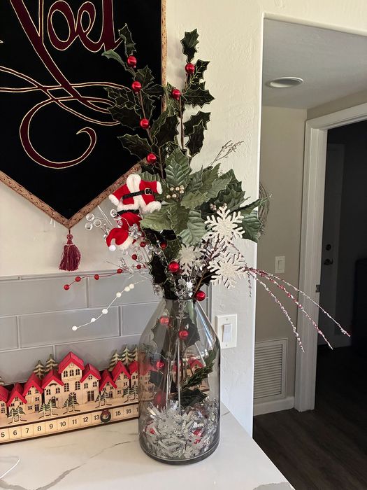 Custom winter centerpiece