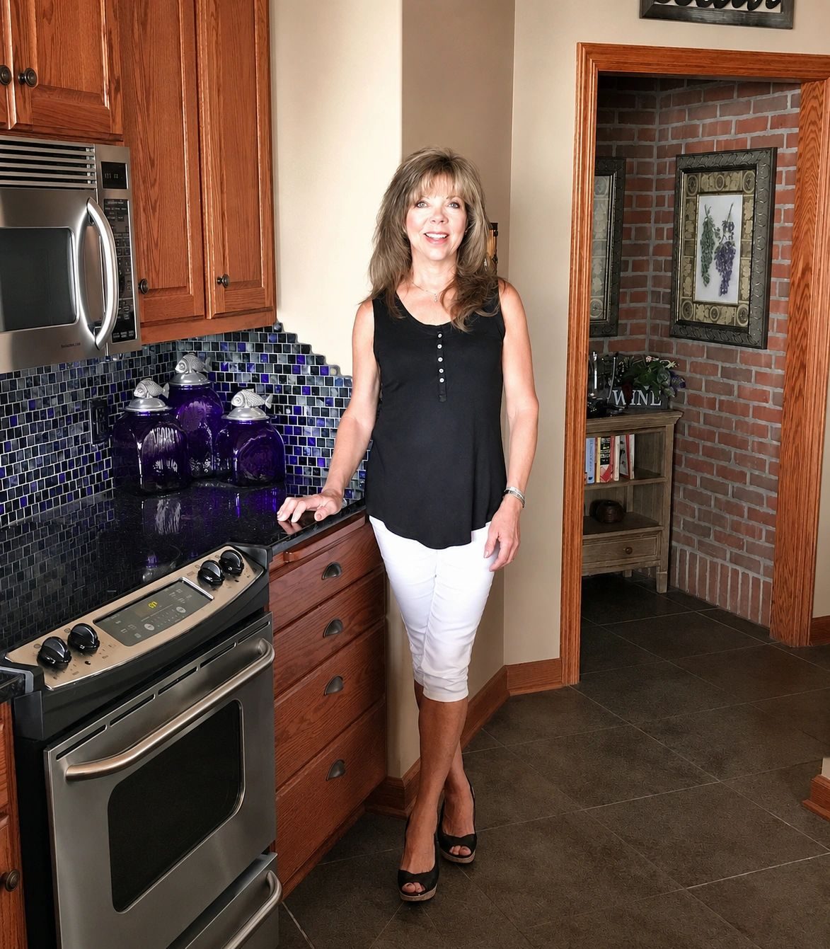 Tina, founder of Get Organized Now, in a kitchen